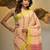 Grey cotton soft saree with stripe pattern