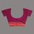 Magenta cotton soft saree with stripe pattern