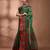 Green bengal tant pure cotton saree with zari border