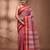 Red bengal tant pure cotton saree with red border
