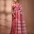 Red bengal tant pure cotton saree with red border