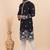 Men viscose silk embroidered designer kurta set