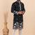 Men viscose silk embroidered designer kurta set