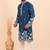 Men viscose silk embroidered designer kurta set
