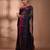 Midnight blue tant pure cotton saree with magenta woven border