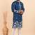 Men viscose silk embroidered designer kurta set
