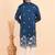 Men viscose silk embroidered designer kurta set