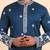 Men viscose silk embroidered designer kurta set