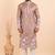 Men viscose silk embroidered designer kurta set