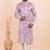 Men viscose silk embroidered designer kurta set