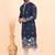 Men viscose silk embroidered designer kurta set