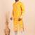 Men viscose silk embroidered designer kurta set