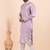 Men viscose silk embroidered designer kurta set