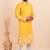 Men viscose silk embroidered designer kurta set