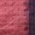 Peach pink tant pure cotton saree with violet woven border