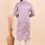 Men viscose silk embroidered designer kurta set