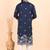 Men viscose silk embroidered designer kurta set