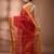 Red tant pure cotton saree with zari border