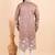 Men viscose silk embroidered designer kurta set