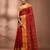 Red tant pure cotton saree with zari border