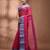 Pink tant pure cotton saree with zari border