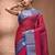 Pink tant pure cotton saree with zari border