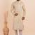 Men viscose silk embroidered designer kurta set