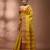 Yellow tant pure cotton saree with zari border