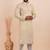 Men viscose silk embroidered designer kurta set
