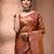 Brown tant pure cotton saree with zari border