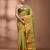 Pastel green tant pure cotton saree with contrasting zari border
