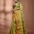 Pastel green tant pure cotton saree with contrasting zari border
