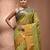 Pastel green tant pure cotton saree with contrasting zari border