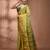 Pastel green tant pure cotton saree with contrasting zari border