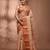 Beige tant pure cotton saree with zari border