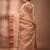 Beige tant pure cotton saree with zari border
