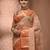 Beige tant pure cotton saree with zari border