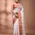 White tant pure cotton saree with zari border