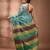 Sea green silk cotton handwoven soft jamdani saree