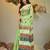 Light green silk cotton handwoven soft jamdani saree