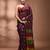 Magenta silk cotton handwoven soft jamdani saree