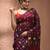 Magenta silk cotton handwoven soft jamdani saree