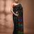 Black silk cotton handwoven soft jamdani saree
