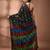 Black silk cotton handwoven soft jamdani saree