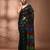 Black silk cotton handwoven soft jamdani saree