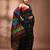 Black silk cotton handwoven soft jamdani saree