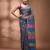 Light grey silk cotton handwoven soft jamdani saree