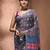 Light grey silk cotton handwoven soft jamdani saree