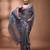 Light grey silk cotton handwoven soft jamdani saree