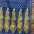 Sapphire blue silk cotton handwoven soft jamdani saree